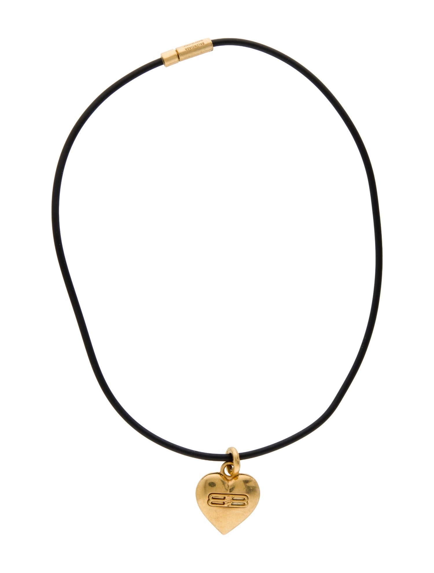 Balenciaga BB Icon Heart Pendant Necklace